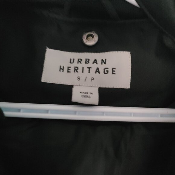 Men's Black Faux Vegan Leather Hooded Streetwear Bomber Jacket Small - Picture 7 of 15